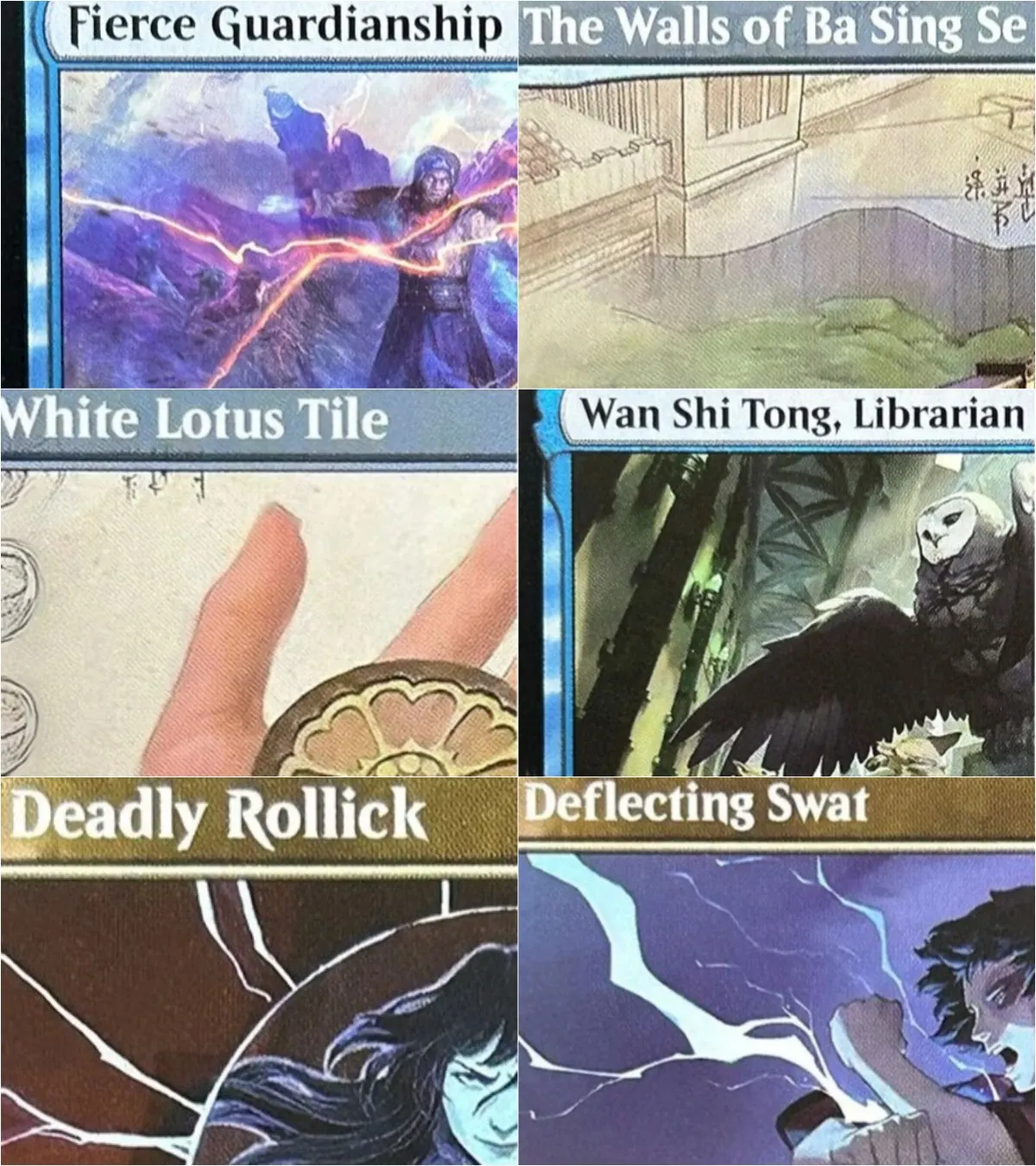 TLA/TLE 'The Walls of Ba Sing Se/White Lotus Tile' Magical cards Proxy Cards Top Quality Board Playing Game Trading Cards