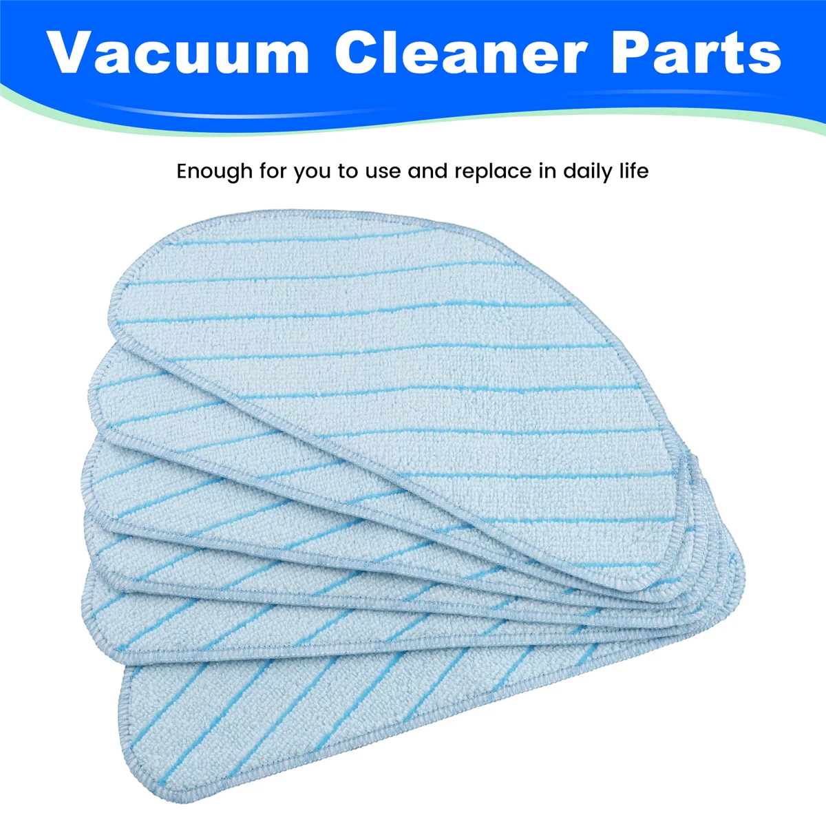 Lingettes lavables pour aspirateur robot Ecovacs DEEBOT OZMO T9, tampon de vadrouille, chiffon de gril, livres populaires, 6 pièces