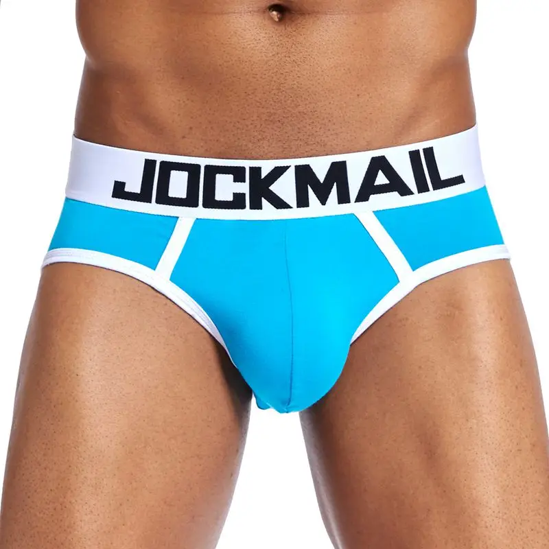 JOCKMAIL Sexy Men Underwear Briefs BOTTOMLESS Gay Penis Pouch Open Back Underpants Modal Gay Underwear Male Panties Shorts