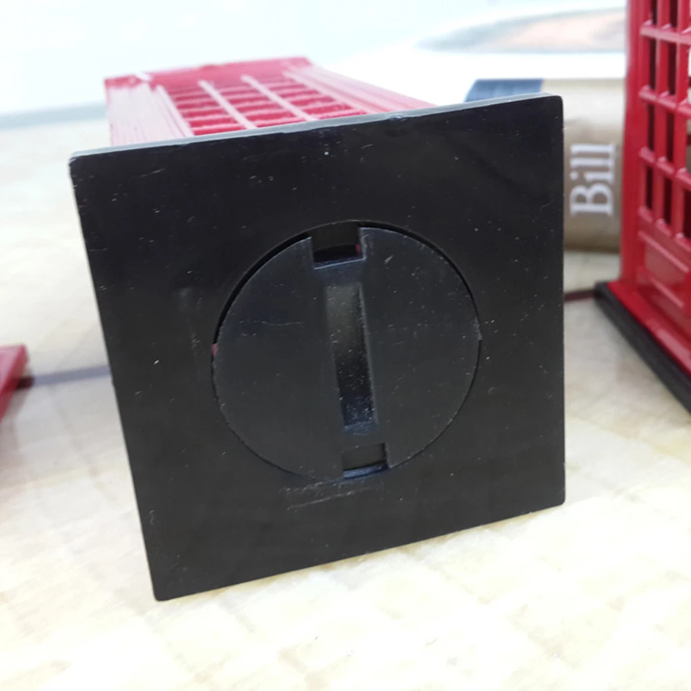 

15Cm Vintage London Telephone Booth Piggy Bank Metal Money Box Safe Coin Storage Decor Gift for Kids Piggy Bank