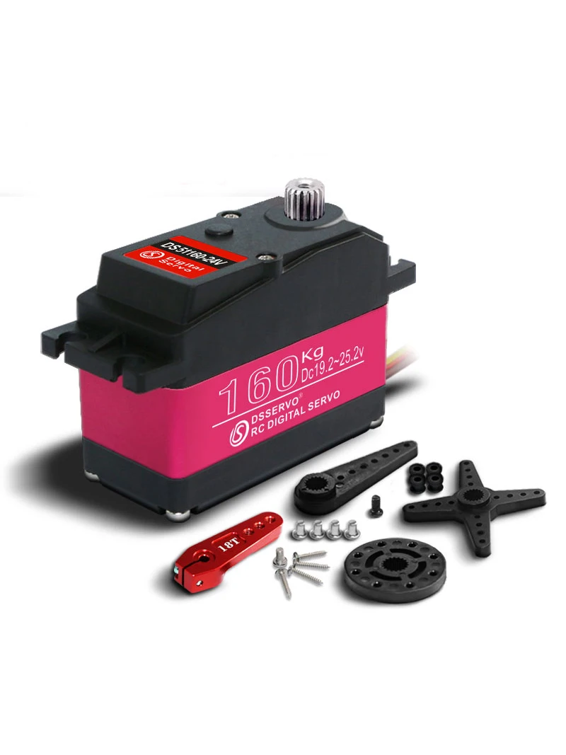 60KG 80KG 150KG 160KG 180 ° /270 °   Servo digital rc 12v/24v para modelo rc drone fpv redcat hpi baja 5b ss rc servo peças de robô de carro