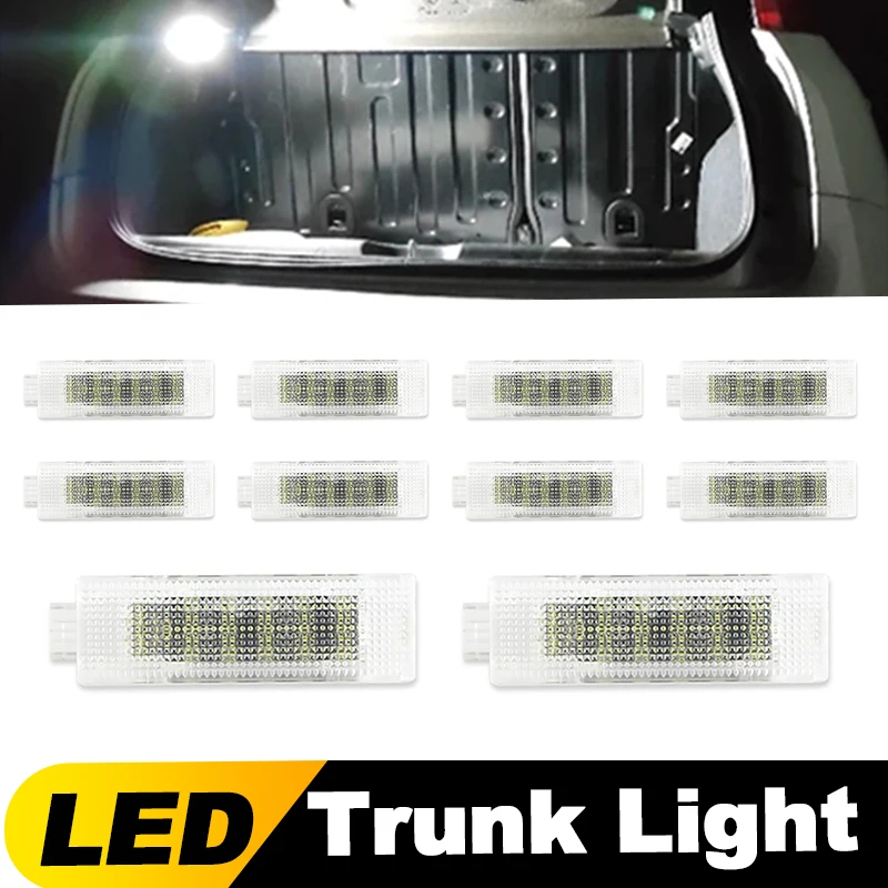 10PCS For Fiat 500 07-19 500L 12-17 Bravo 07-14 Punto Evo 09-11 Idea 03-12 LED Tailgate Trunk Boot Luggage Compartment Light 12V