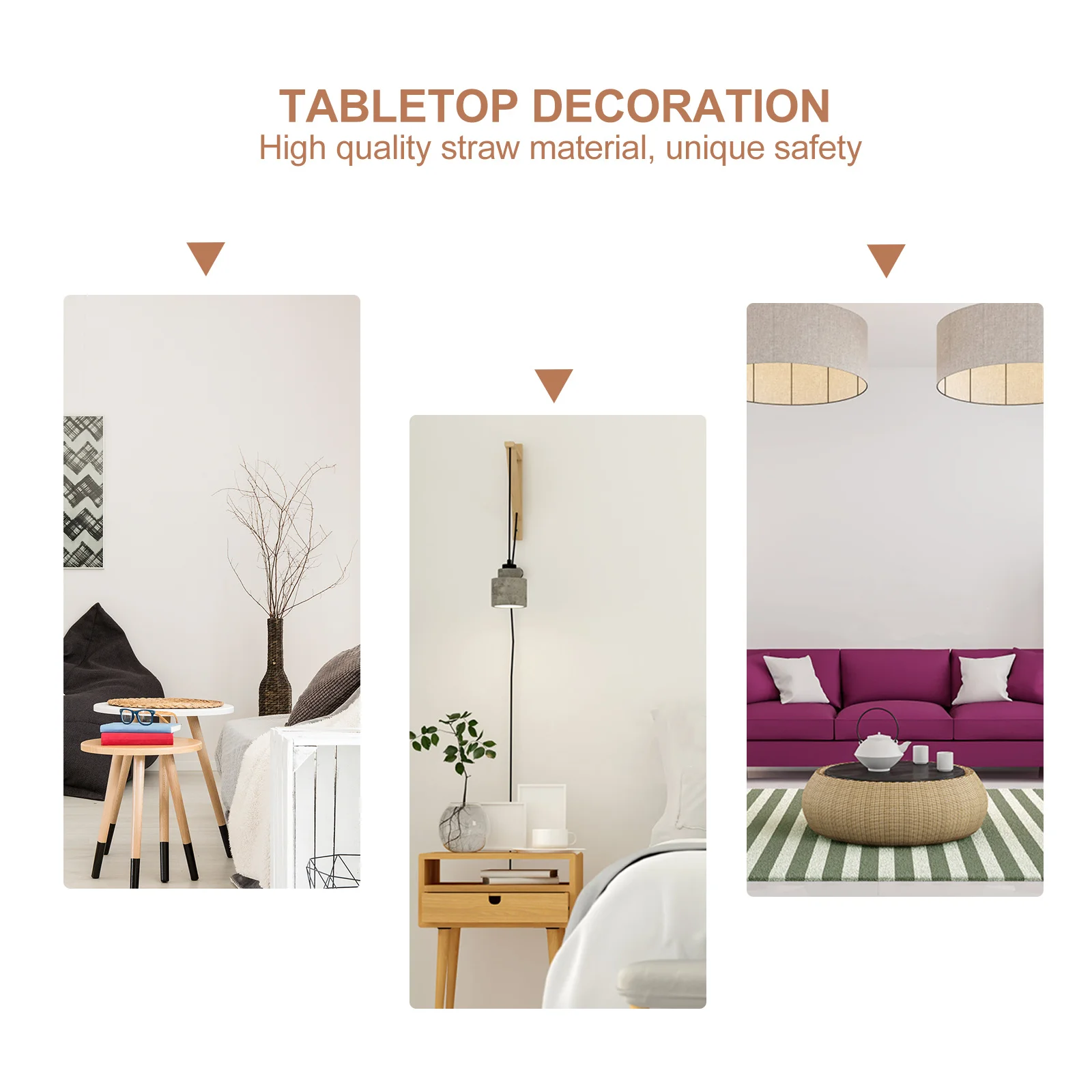 

1pc Straw Weaving Decor Animal Home Decoration Handmade Ornament Bedroom Living Room Easter Straw Decor Woven Desktop Accessory