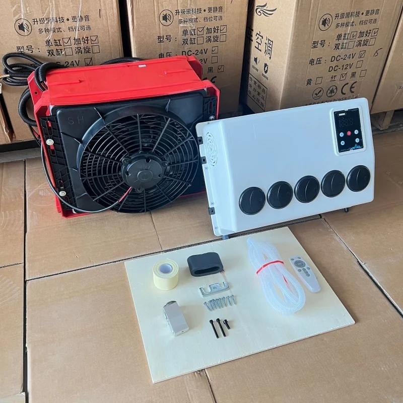 

12V/24V Auto Parking Conditioner Car Air Conditioner with Split Air Conditioning Blower Cooling Fan with Remote Control