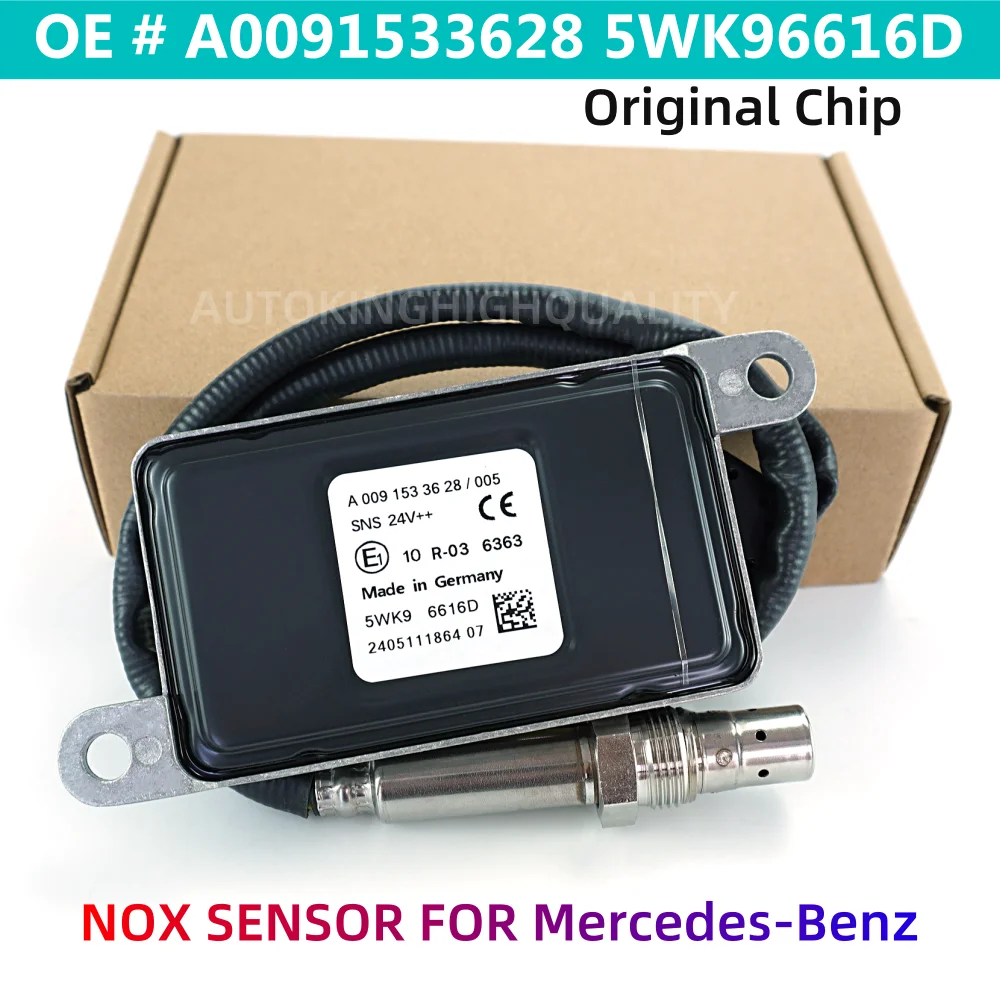

A0091533628 5WK96616D Original New Nox Sensor For Mercedes-Benz Actros Atego LKW EURO 4 5 6 24V A0061537328 5WK96616E