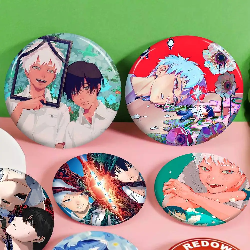 Anime The S-Summer H-Hikaru D-Died 58mm Cute Anime Figure Icon Badge Handmade Tinplate Brooch for Backpack Clothes Chest