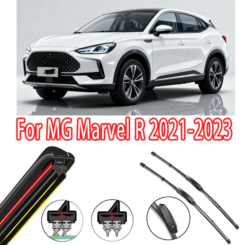 

For MG Marvel R 2021-2023 Front Windshield Wiper Blades 2pcs Windscreen Window Accessories 2022