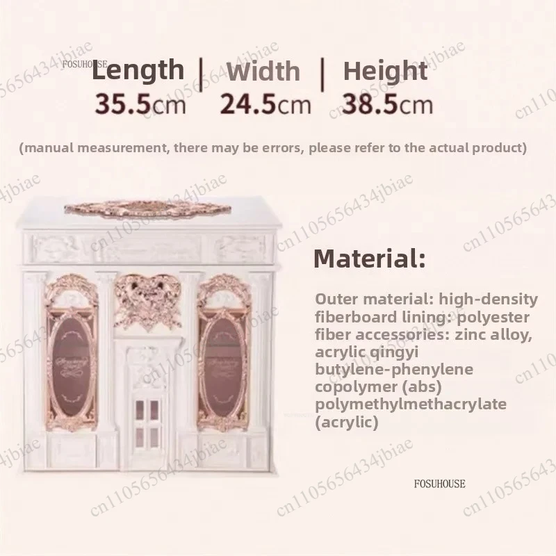 Large Gift Cosmetic Boxs for Gift S Sweet Retro Makeup Organizers Carving Storage Cabinets Luxury Vanity Organizers Designer