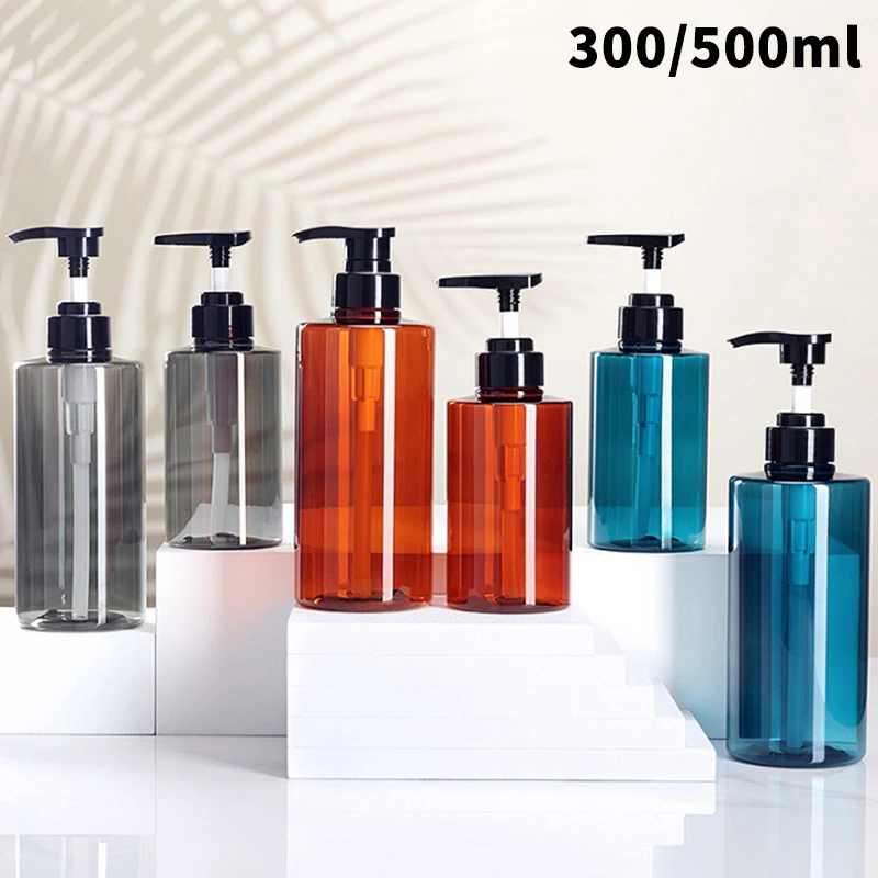 300/500ml Shampoo Hand Soap Dispenser Empty Pump Bottles Dispenser Lotion Dispenser Liquid Travel Containers Bath Accessory