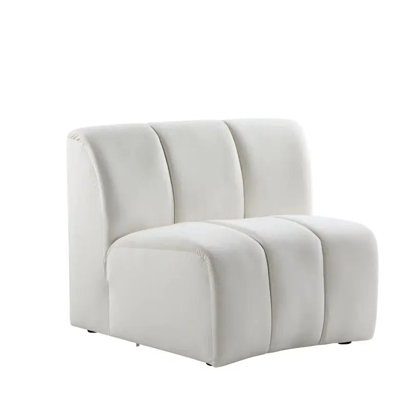 

# Light Luxury Velvet Upholstered Lounge White Teddy Contemporary Sectional Couch Living Room Sofa Set for Home