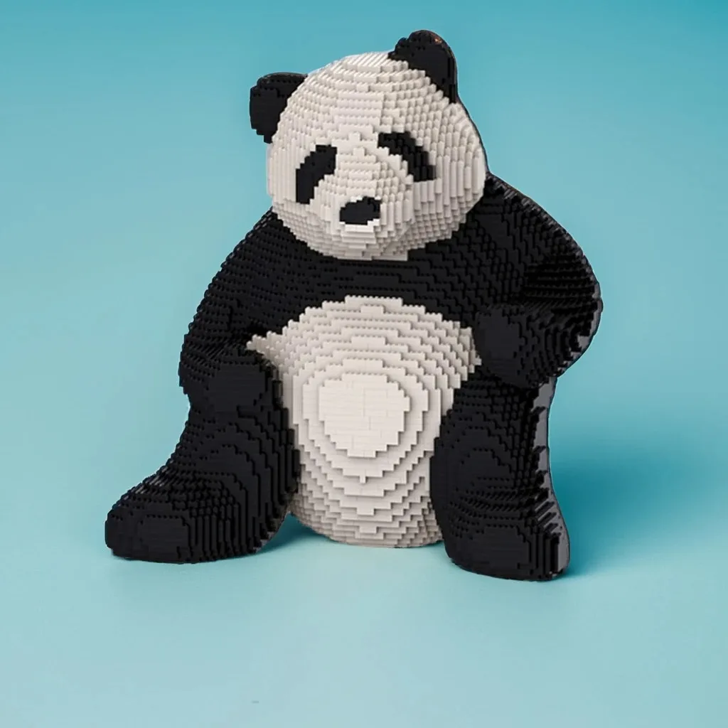 

5749 шт. MOC панда милый медведь фигурка дикой природы модель животного DIY модель строительные блоки игрушки на день рождения подарок