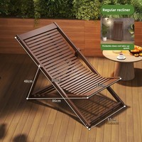 Outdoor Folding Sun Loungers Nordic B&B Balcony Nap Rest Lounge Chair Courtyard Garden Leisure Lounge Chair Outdoor Furniture
