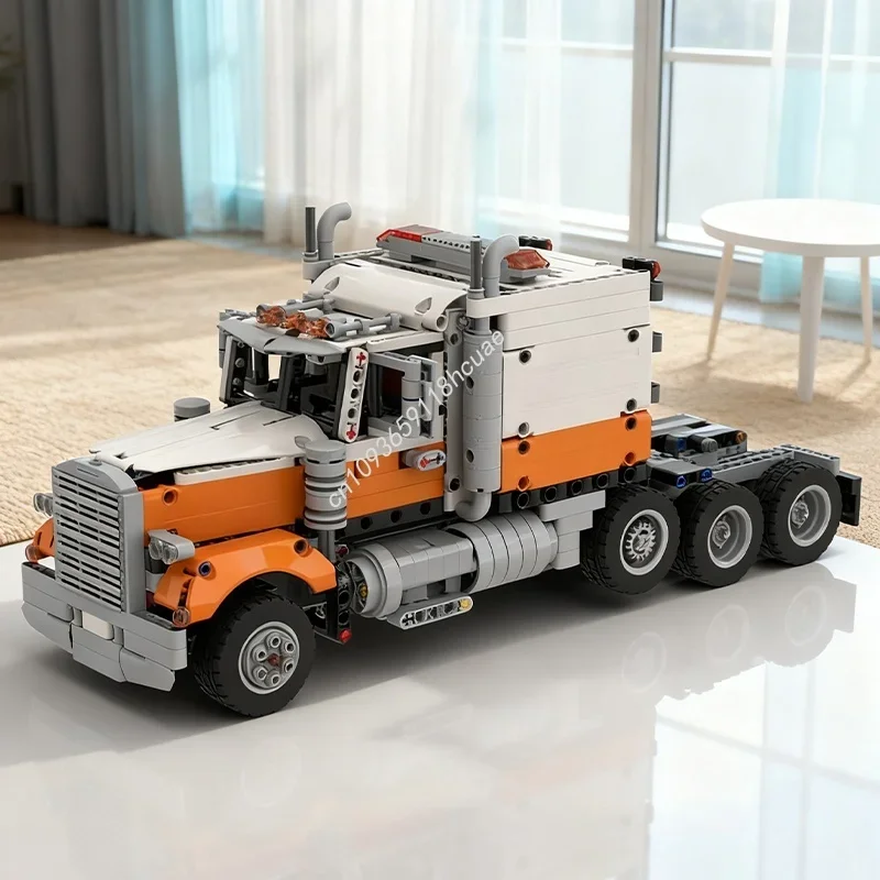 1303 pièces MOC Semi camion contrôle Mod modèle technique bâtiment cadeau de noël blocs Construction brique créative enfants jouets anniversaire