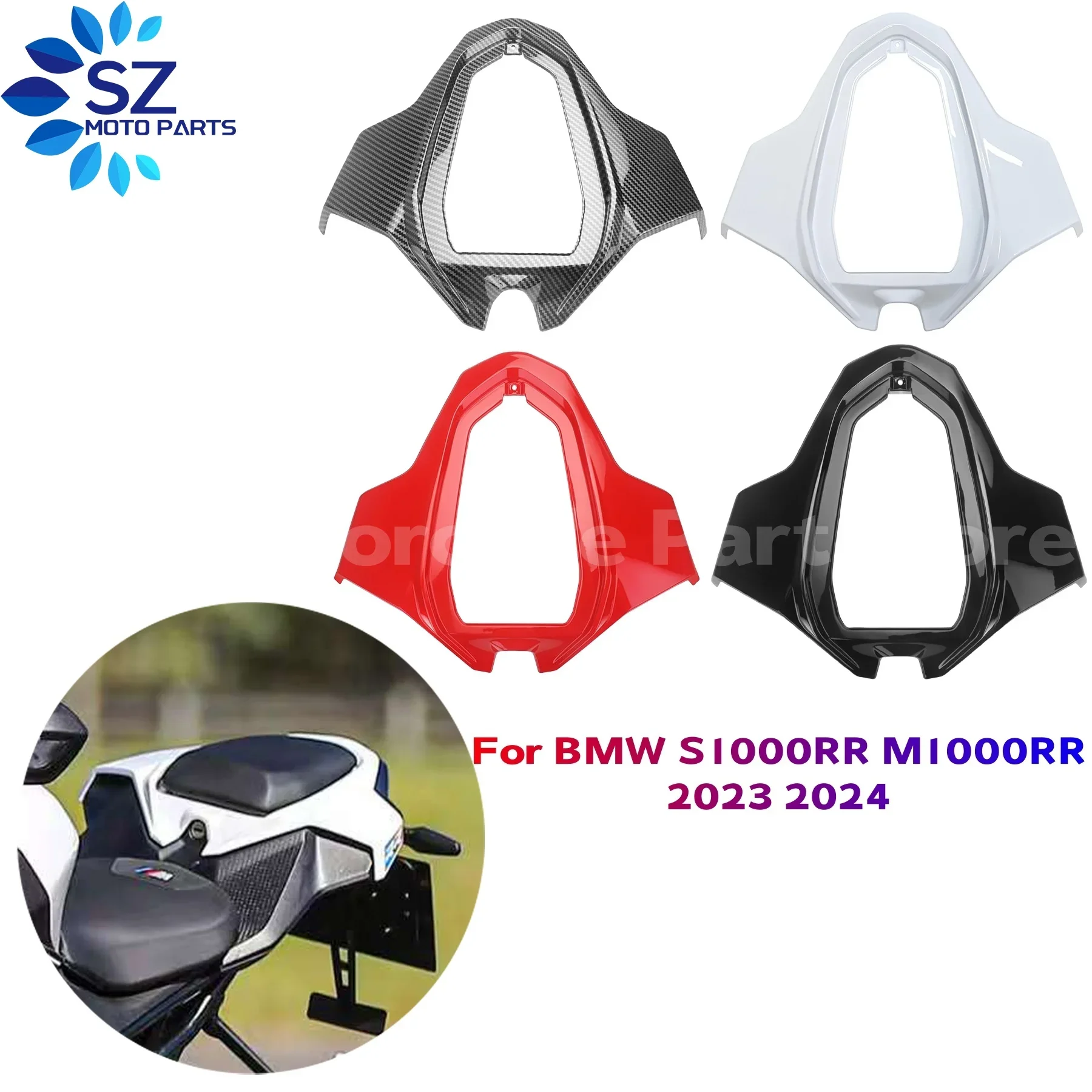 

ABS Carbon Fiber Tail Rear Passenger Seat Cover Cowl Fairing Kits For BMW S1000RR M1000RR 2023 2024 Motorcycle Accessories