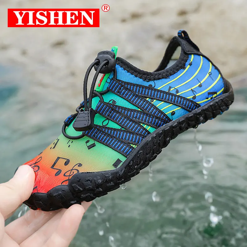 

YISHEN Water Shoes Kids Aqua Shoes Barefoot Comfortable Slip On Surf Beach Shoes Boys Girs Footwear Swimming Pool Zapatos Aqua