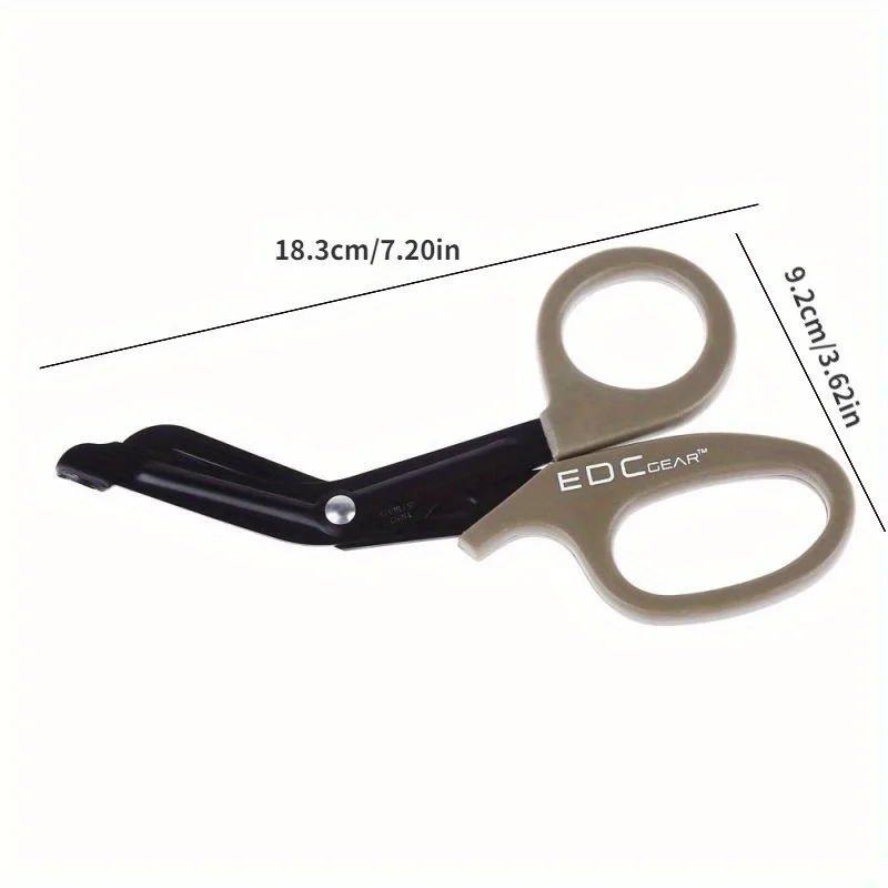 Equipped with fine toothed survival and rescue scissors, medical first aid canvas scissors, and wilderness survival equipment