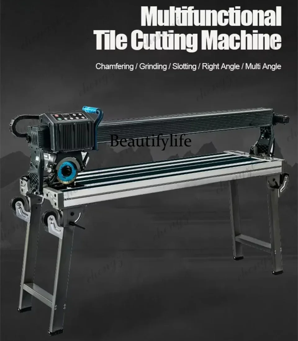 AB AB02 Full Automatic Desktop Tile Cutter With 45 Degree Chamfering For Porcelain Slab Stone Multi Function Wet Saw Polishing M