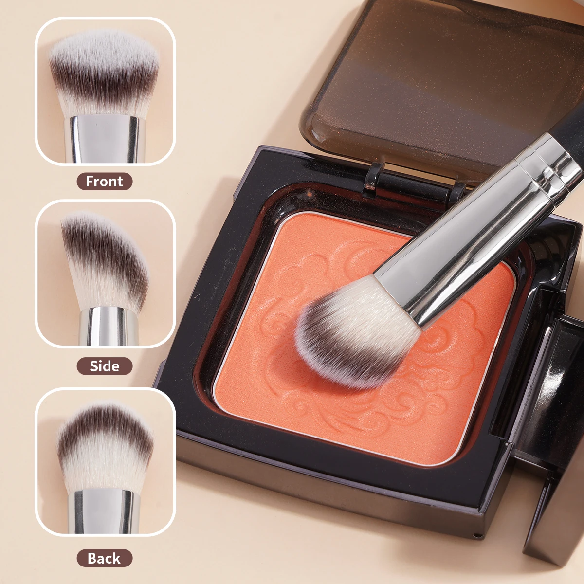 MAANGE 2PCS Makeup Brushes Under Eye Concealer Brush Soft Fluffy Foundation Contour Brushes for Blending Liquid Cream Cosmetics