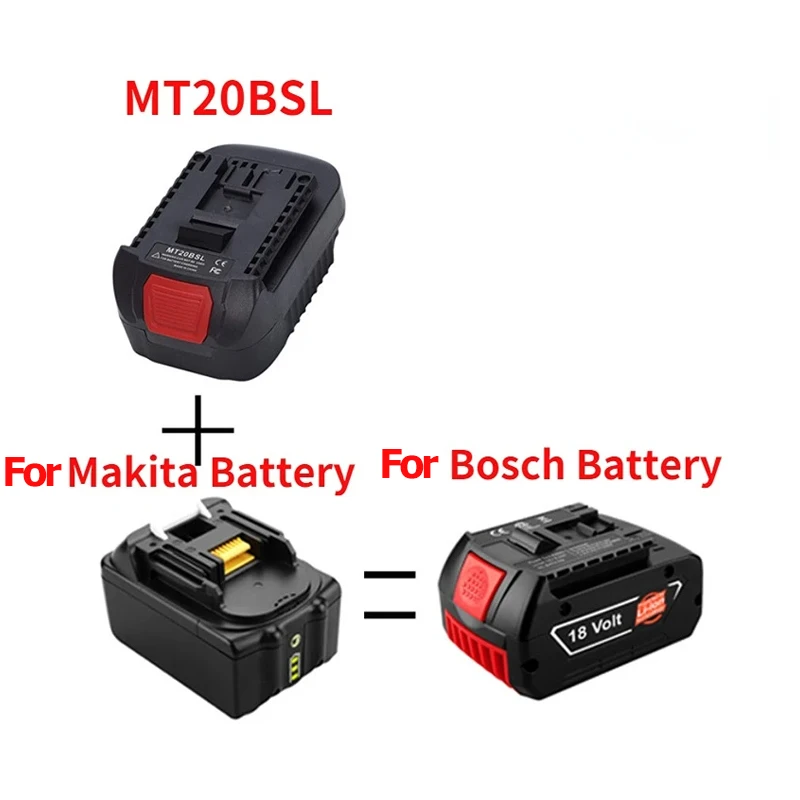 Hot Tool Battery Adapter Converter BPS18BSL DL18ML BS18MT MT20BSL MT20DL BPS18M DM18M DM18BSL for Makita/Dewalt/Bosch/Milwaukee