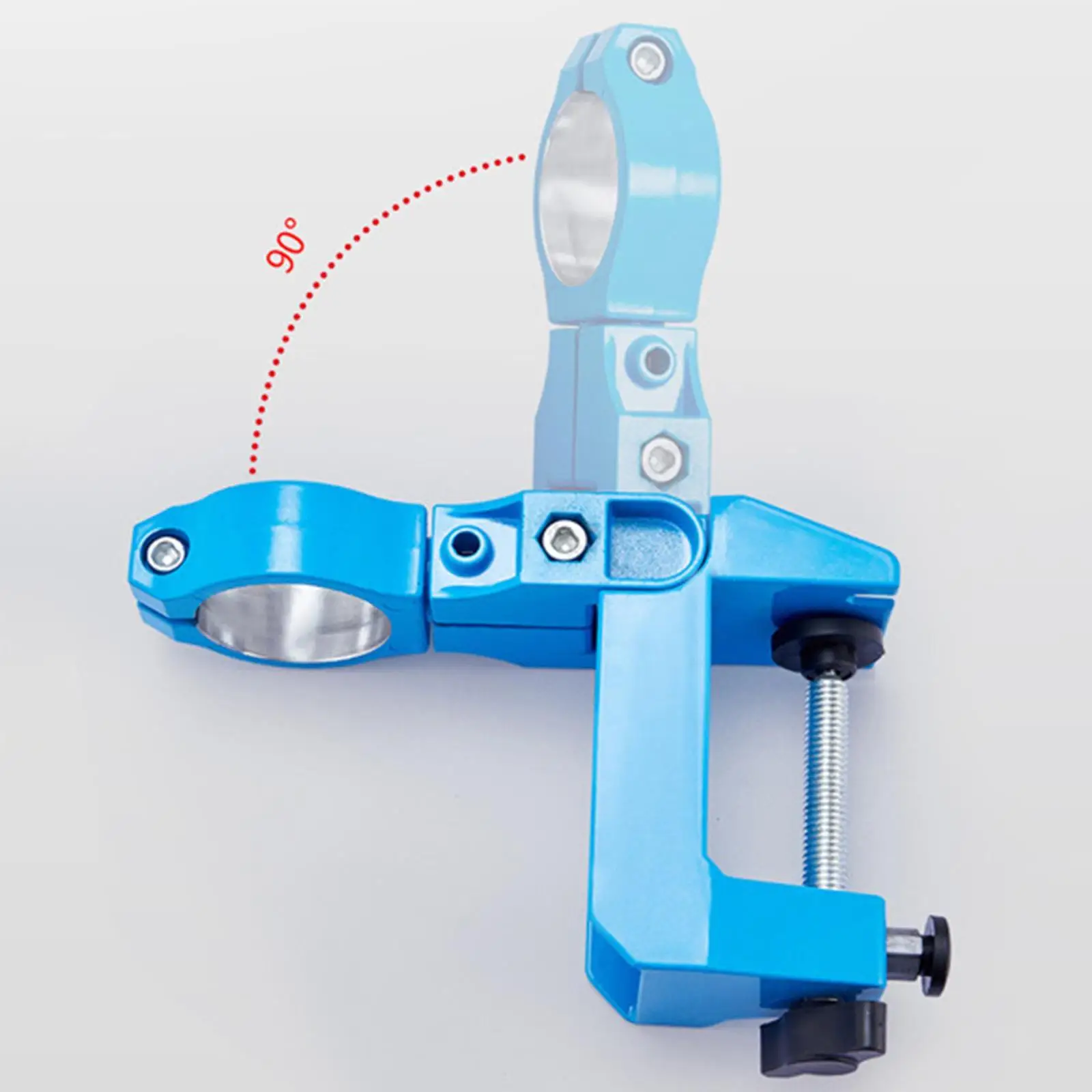 Woodworking Rotary Drill Holder Adjustable 360 Degree Stand Heavy Duty PP Clamp for Bench Vise Support
