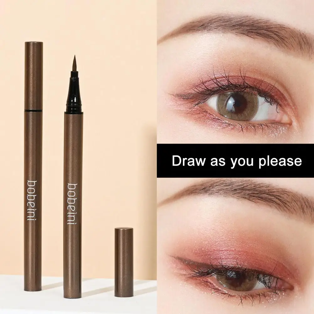 Delineador de ojos líquido ultrafino, resistente al agua, larga duración, secado rápido, negro, maquillaje de ojos para mujeres, cosméticos, nuevo