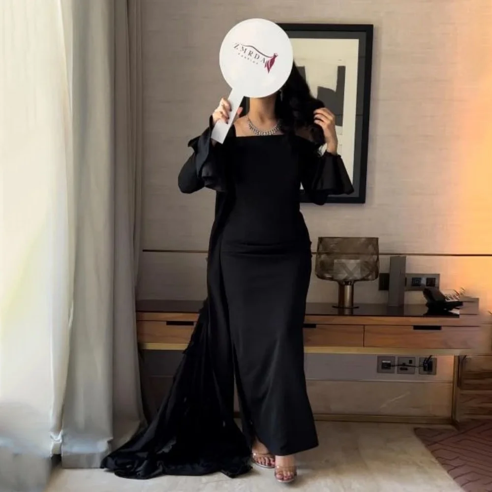 Customized Exquisite Flower Beading Evening Dress Charming Mermaid Prom Dress Long Sleeve Party Gown فساتين سهرة فخمة 2025