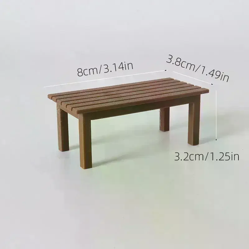 1/12 casa delle bambole simulazione tavolo panca modello casa delle bambole mobili decorazione casa delle bambole scena vivente ornamento giochi di imitazione giocattoli