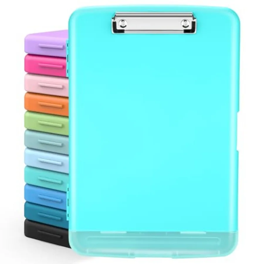 

Clipboards with Storage, High Capacity Clip Boards 8.5x11 with Storage, Heavy Duty Nursing Clipboard Folder, Plastic Clipboard