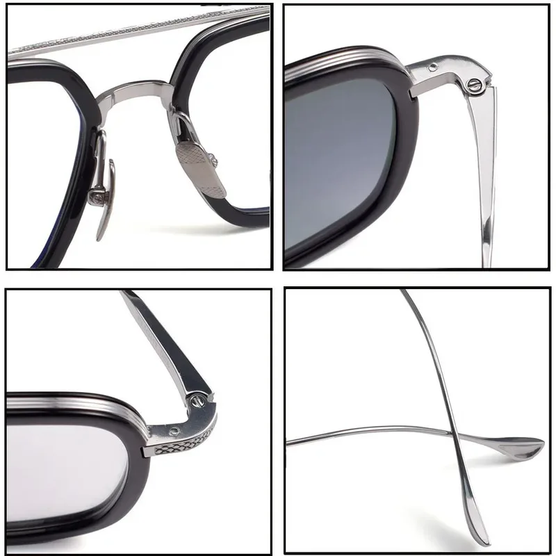 Iron Man double beam DITA-STYLE pure titanium Glasses Frame  Men Women 006 big sunglasses 7406 view 5