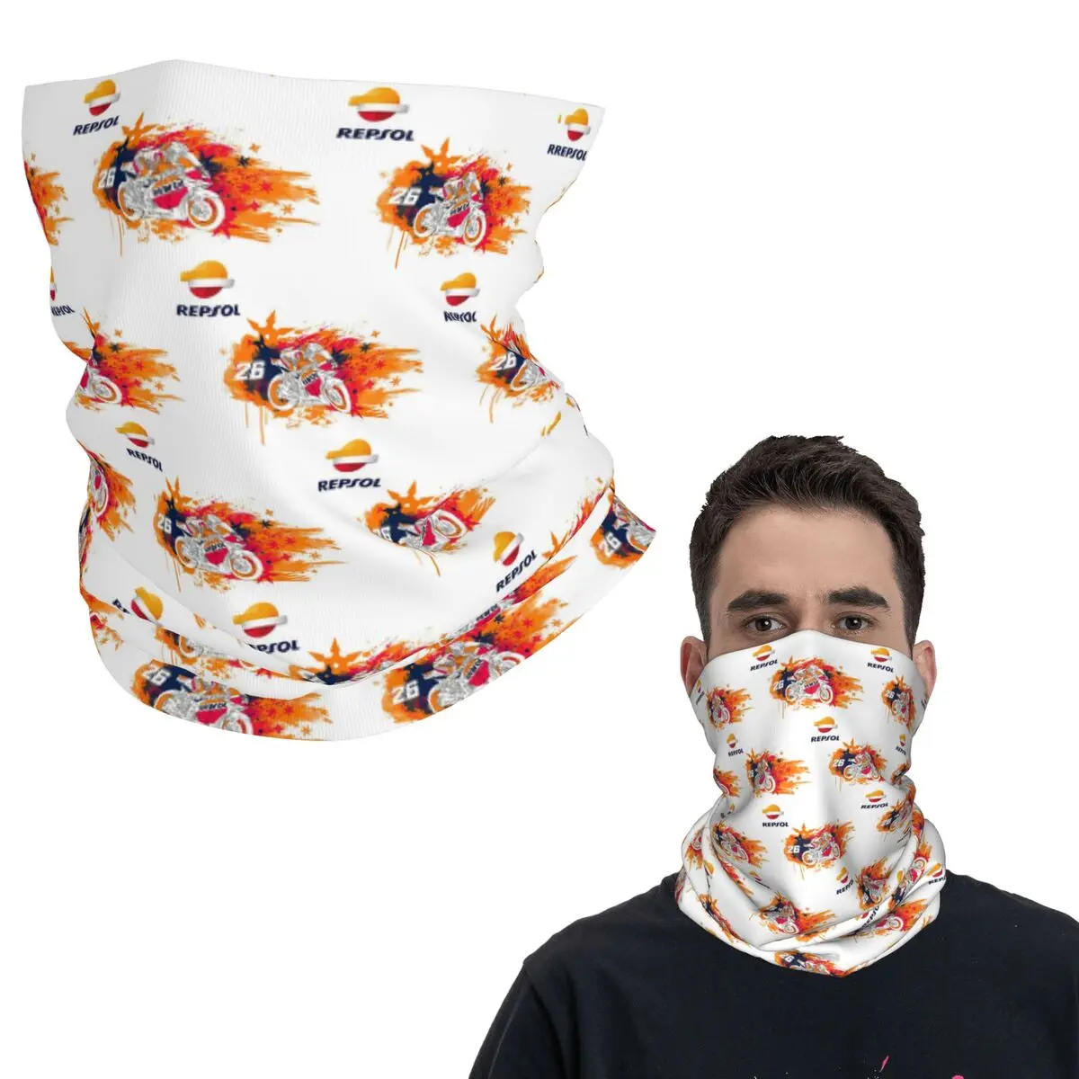

Модная бандана Repsol, гетры с принтом, шарф, универсальный велосипедный шарф унисекс для взрослых, зима