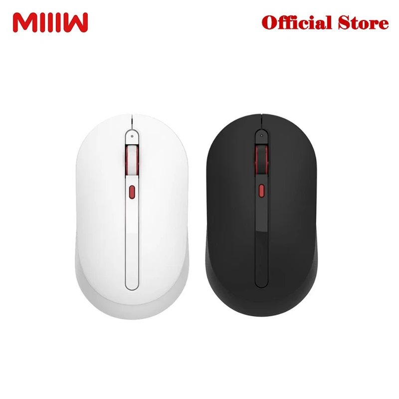 Miiiw Wireless Mute Mouse 800/1200/1600DPI Multi-speed DPI Mute Button 2.4GHz Wireless Receiver Silent Mouse MWMM01