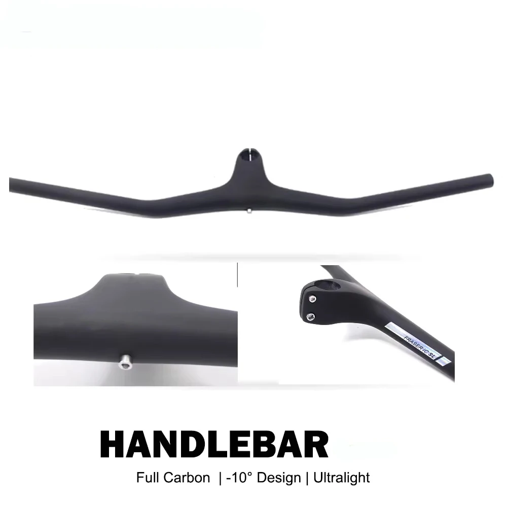 

SYNCROS Mtb Handlebars And Stem 28.6mm Carbon Integrated Handlebar For Mountain Bike -10 degrees 70/80/90/100mm Bicycle Parts