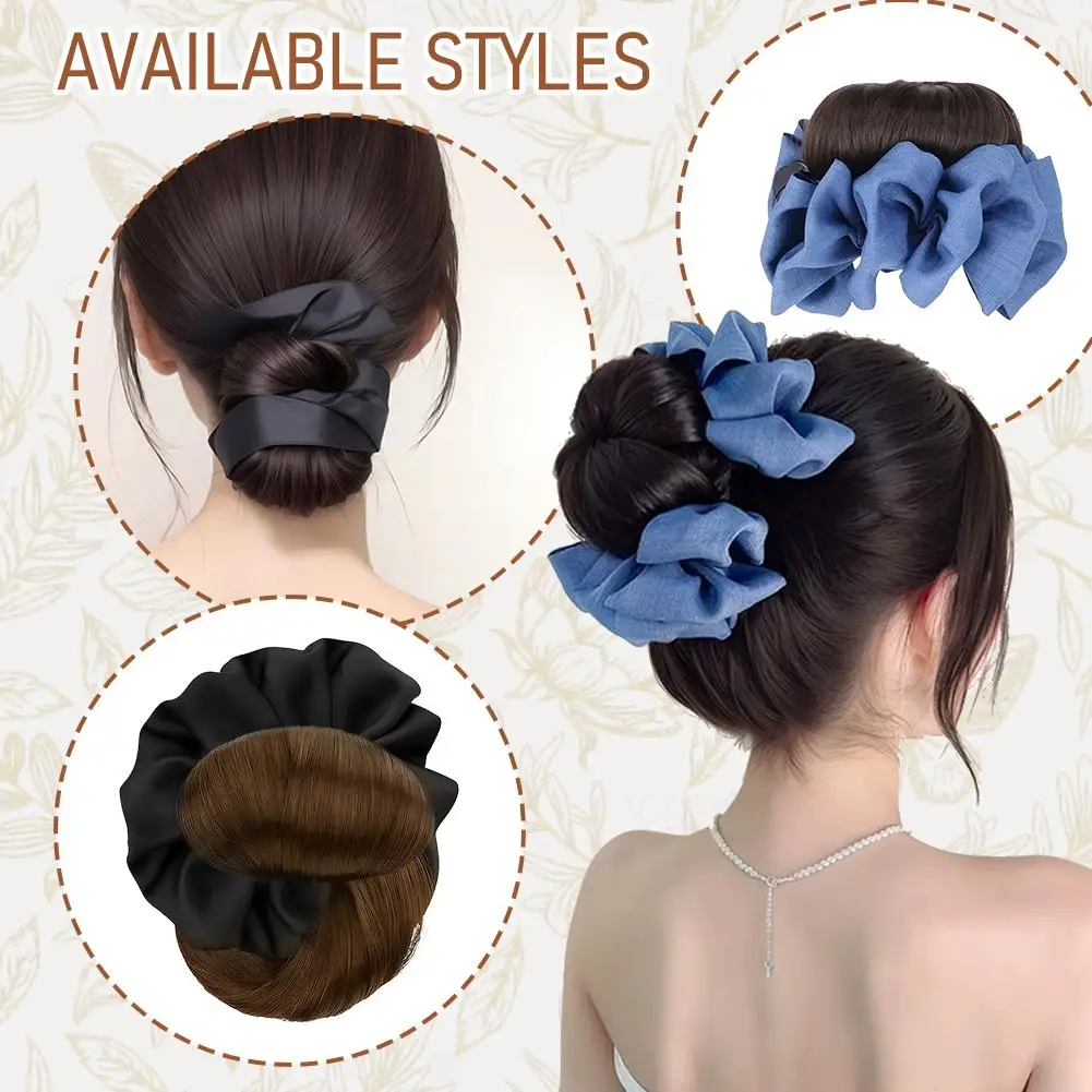 

Синтетический бант для волос, зажим для волос, шиньон, беспорядочный пучок, зажим для волос, волнистый кусок, вьющийся бутон, наращивание волос, булочка для волос, хвост, булочка Fl V6O6