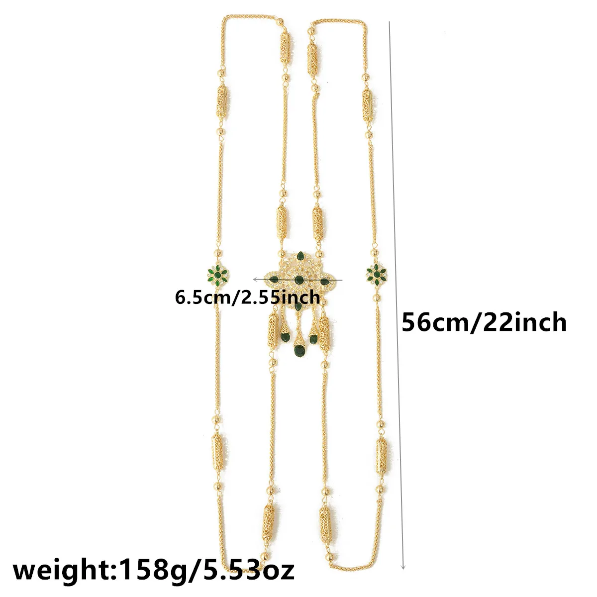 Arabic bridal shoulder Chain Jewelry Handmade Micro-Inlaid Rhinestone Metal Moroccan Wedding Wedding Body Accessories