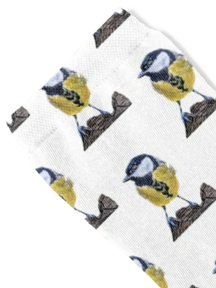 Great Tit garden bird Socks valentine gift ideas christmas stocking happy sports stockings Male Socks Women's