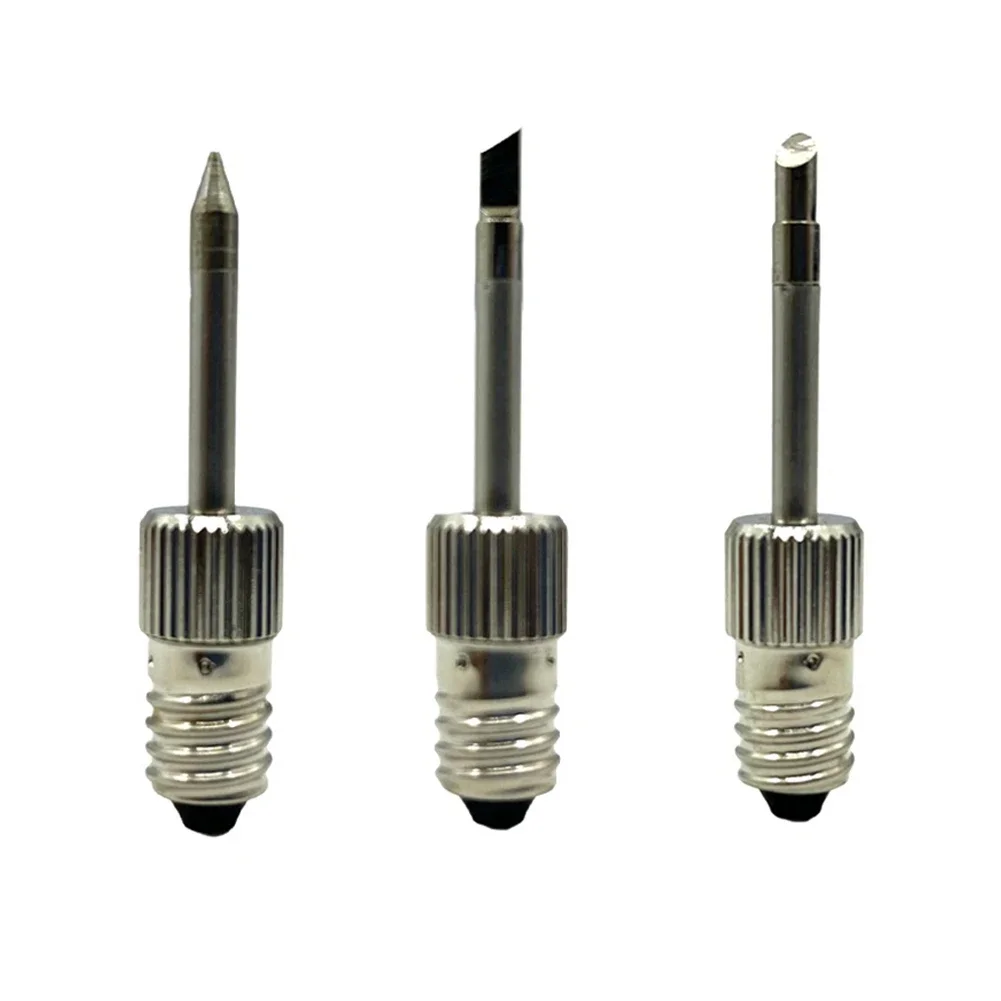 1set Soldering Iron Tip With E10 Interface Suitable For General Welding Applications Spot Wire And Drag Welding Wire Tinning