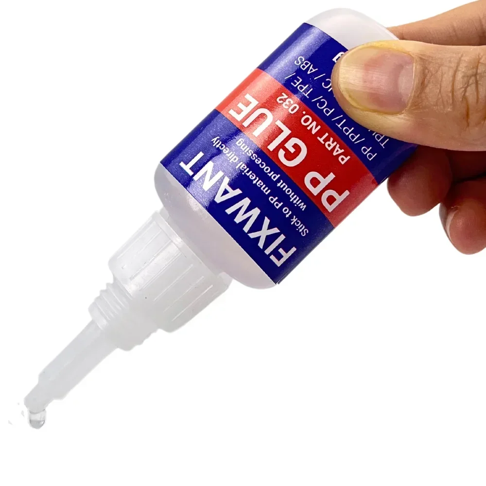Instant PP Polypropylene Glue Multi-purpose Super Strong PPT/ PC/ TPE/ TPU/ ACRYLIC/ ABS Electronic Components Adhesive 20g