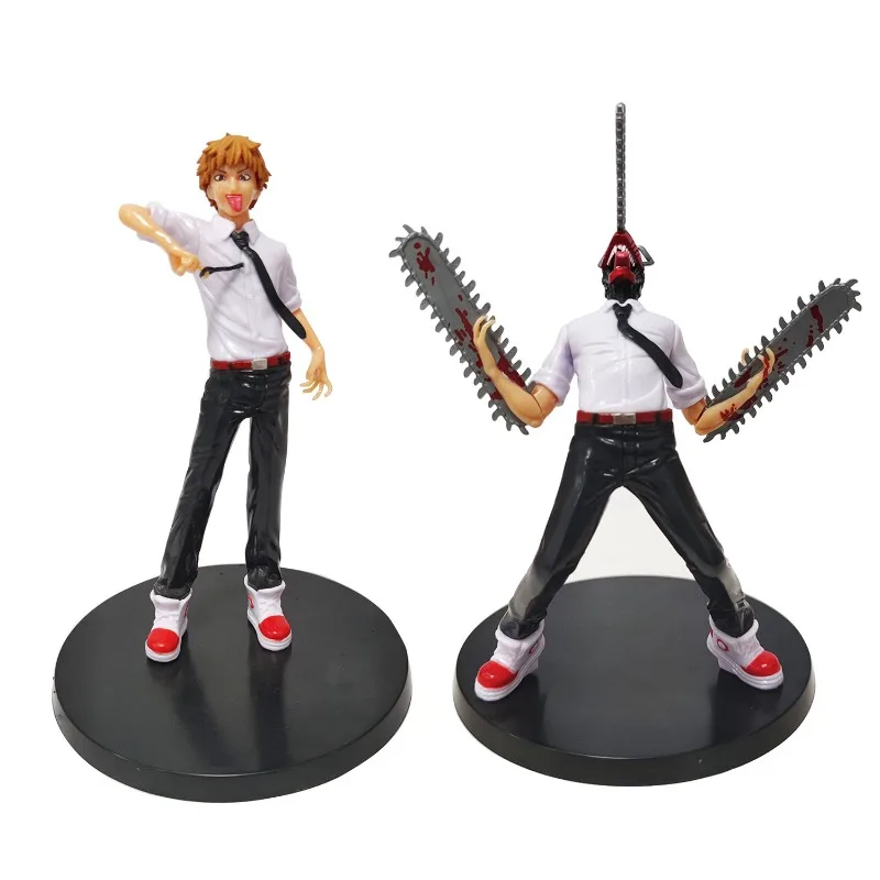 

New Chainsaw Man Action Figure Anime Denji Pochita Colleible Model Toys PVC Desktop Ornaments Children's Halloween Birthday Gift