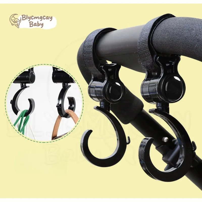 

2Pcs Baby Stroller Hooks Universal Electric Vehicle Motorcycle Front Hooks 360 Degree Rotatable