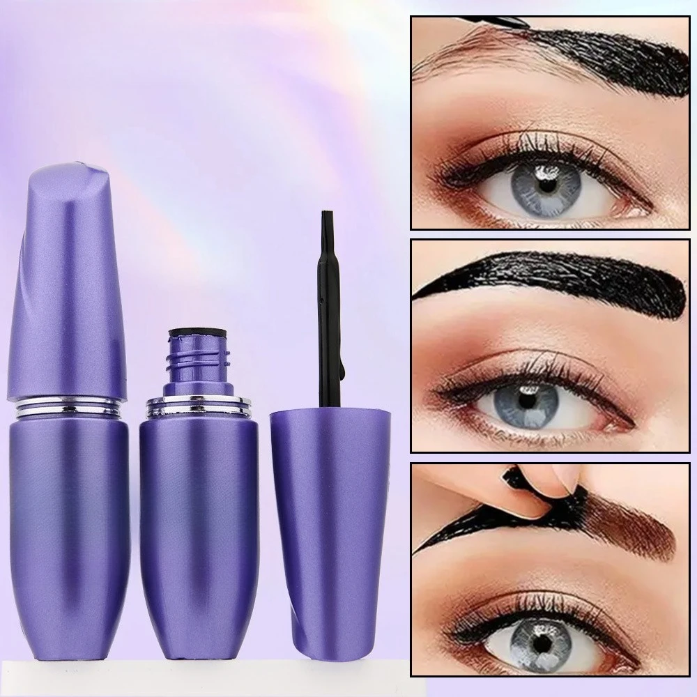 Semipermanente, abziehbare Augenbrauen-Färbecreme, wasserfest, schweißfest, Augenbrauengel, natürliches, langlebiges, gestreiftes, wildes Augenbrauen-Make-up