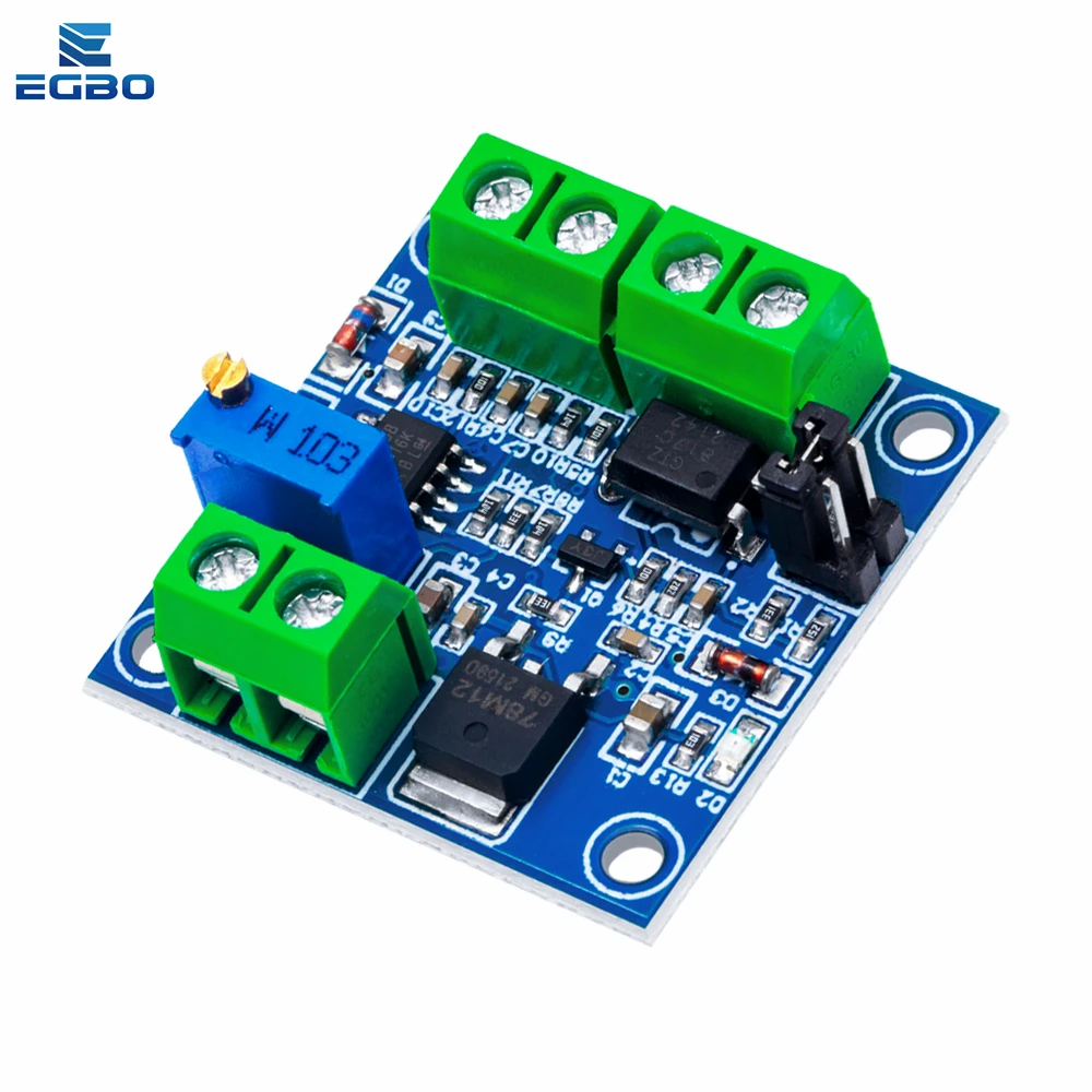 PWM to Voltage Converter Module 0%-100% to 0-10V for PLC MCU Digital to Analog Signal PWM Adjustabl Converter Power Module