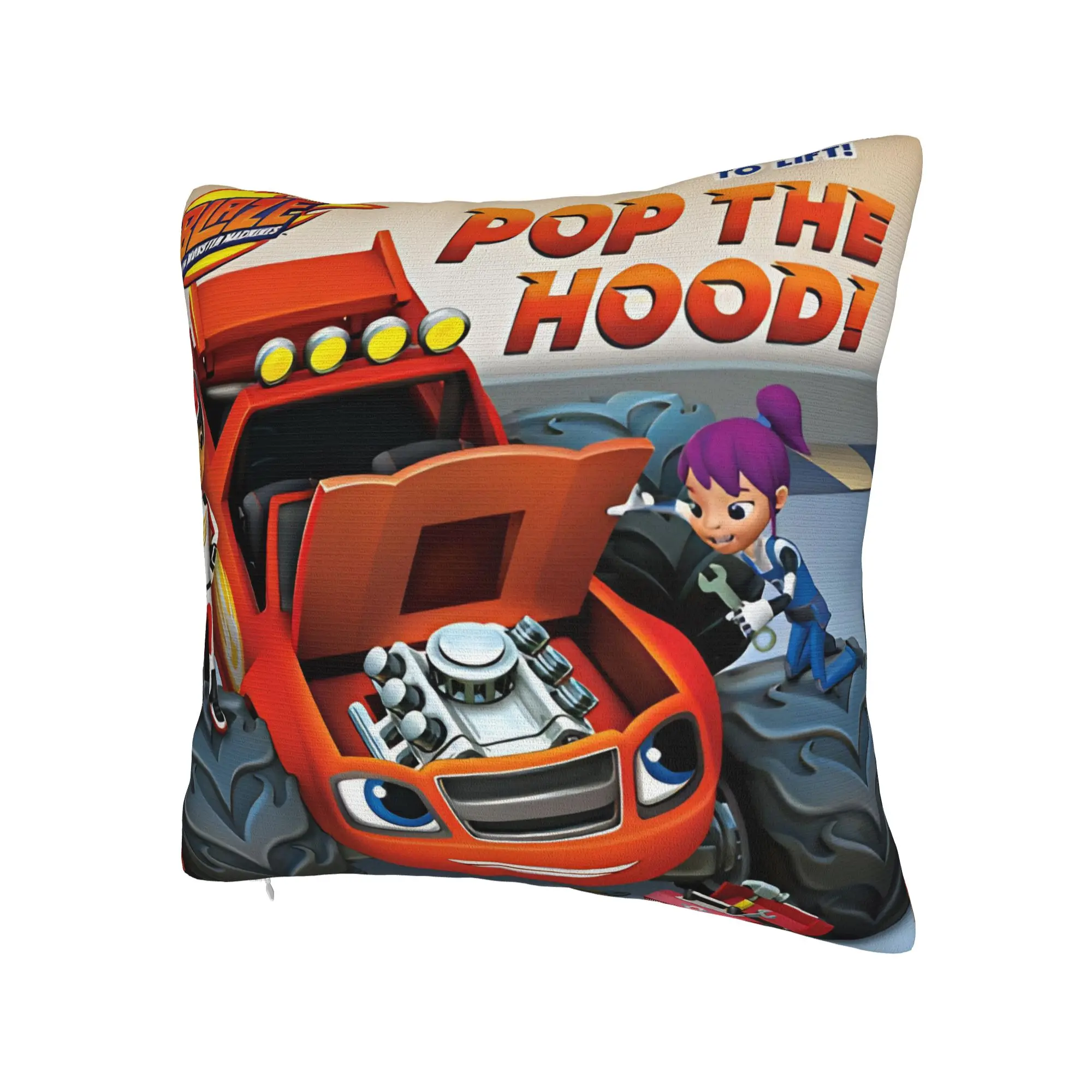 Decorative Pillow Cover Blaze and the Monster Machines Stuff Bedroom  Pillow Case Cover Square Multi-Size