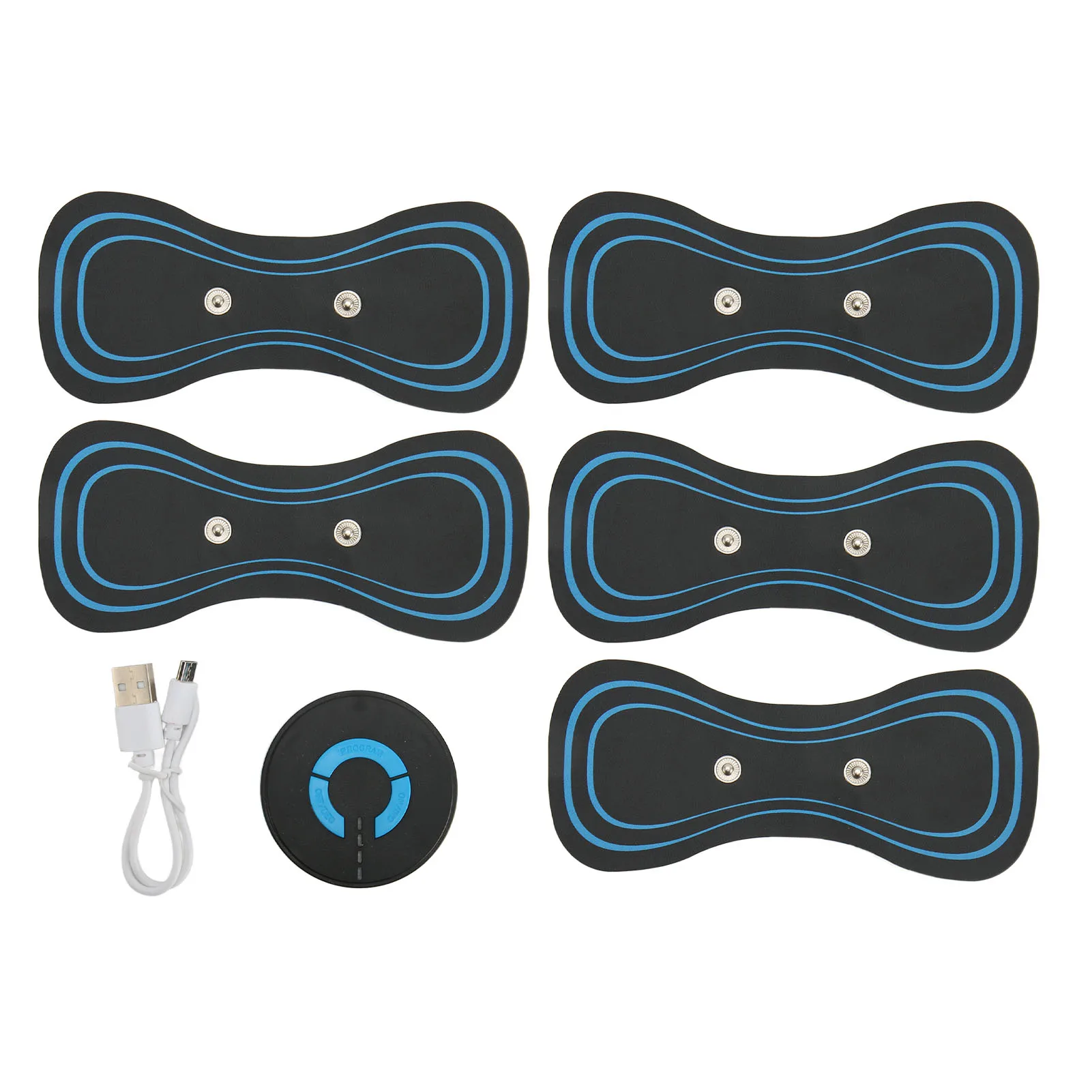 

Portable Mini Neck Massager Handheld Portable Cervical Spine Massage Sticker USB Rechargeable EMS Pulse Cervical Massage Sticker
