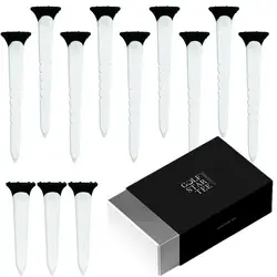 Tees For Golf 12X Professional Golf Tees Golf Accessories Less Friction Golf Tees Height Adjustable Golf Tees For Men Women Golf