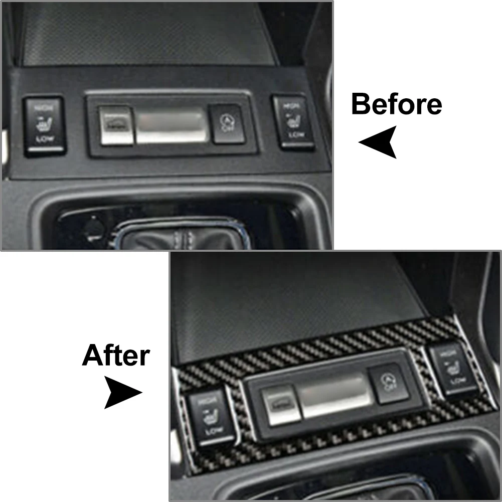 Auto Interior Sport Mode Panel Cover Trim For Subaru Forester 2013 2014 2015 2016 2017 2018 Carbon Fiber ABS Car Sticker image 6
