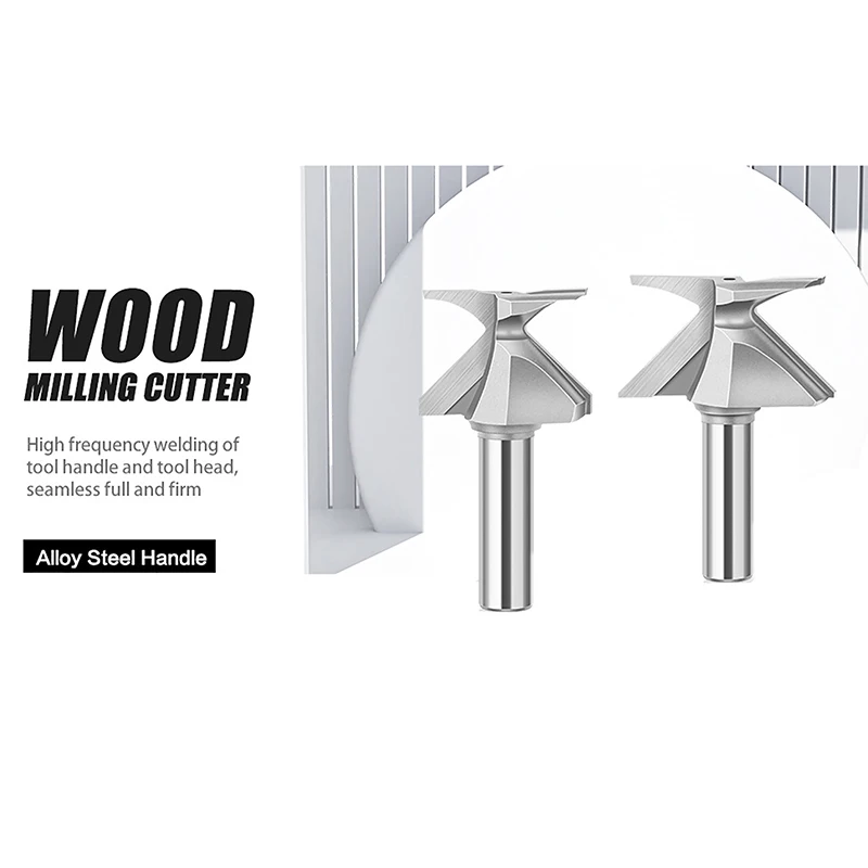 

Shank Arc Bending Integrated Knife Forming Knife Router Bits For Woodworking Milling Cutter