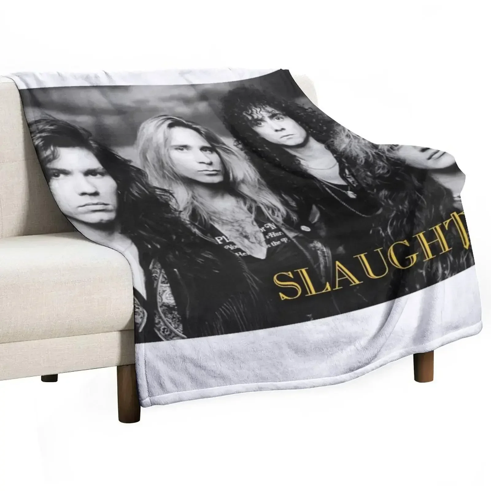 Slaughter band photo Throw Blanket Luxury St Moving Thermal Polar Stuffeds Retros Blankets