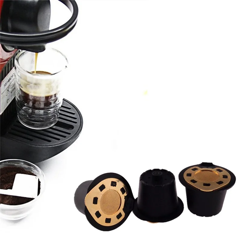-A61K Reusable Capsules Refillable Coffee Capsule Filter Compatible For Nespresso Coffee Machines