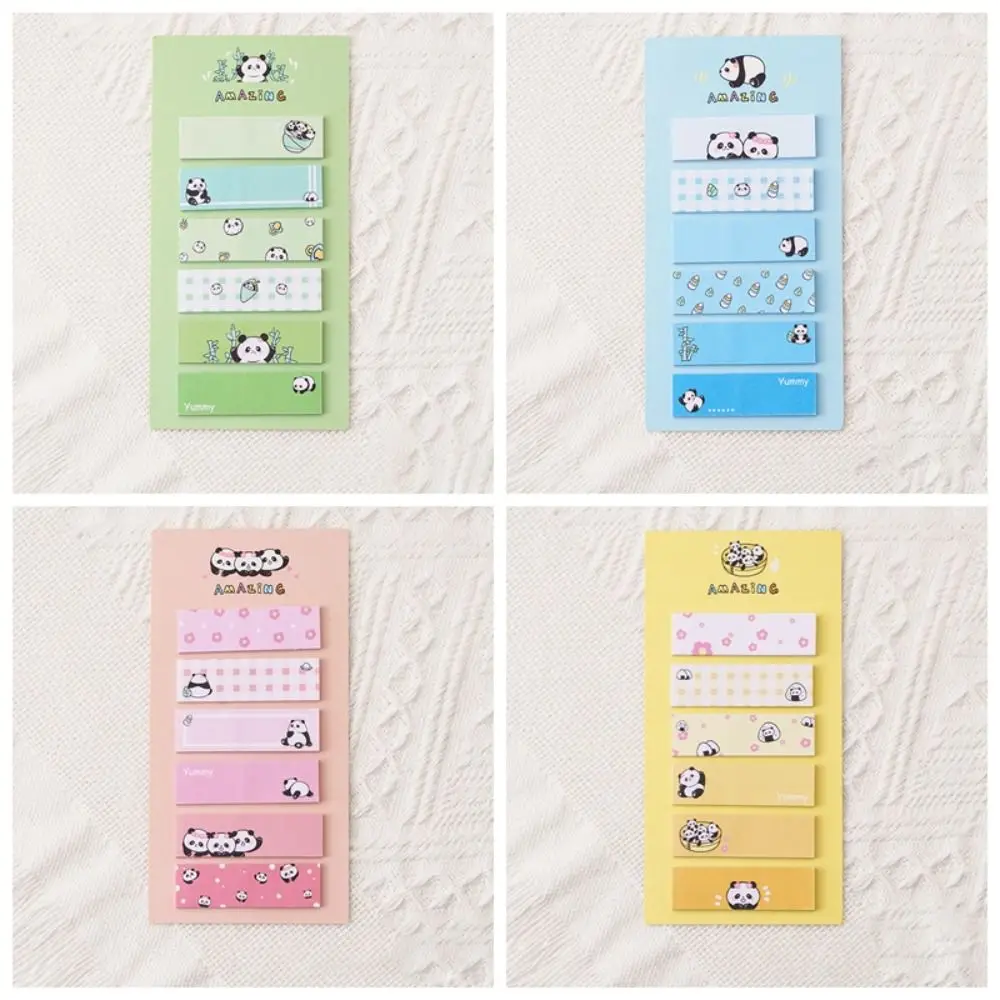 Karta indeksowa Kawaii Panda Sticky Notes Creative N Times Memo Pad Multifunction Girl Heart Note Pads To Do List