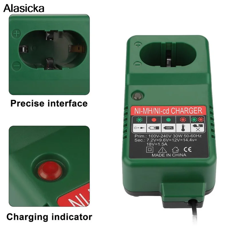 NI-CD NI-MH Battery Charger For Makita 7.2V 9.6V 12V 14.4V 18V Battery Electric Drill Screwdriver Accessory DC1414 Charger 1.5A